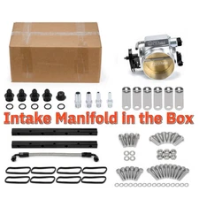 For LS3 L92 92mm Intake Manifold Throttle Body w/ MAP Sensor Port + Fuel Rails