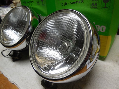 Cibie MINI OSCAR H4 auxiliary lamps (pair) complete, genuine rare variant, USED - Picture 3 of 23