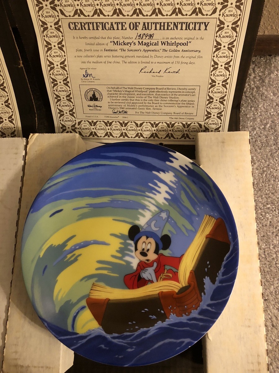 Disney's Fantasia 8 Plate Collector Set - Knowles/Bradford