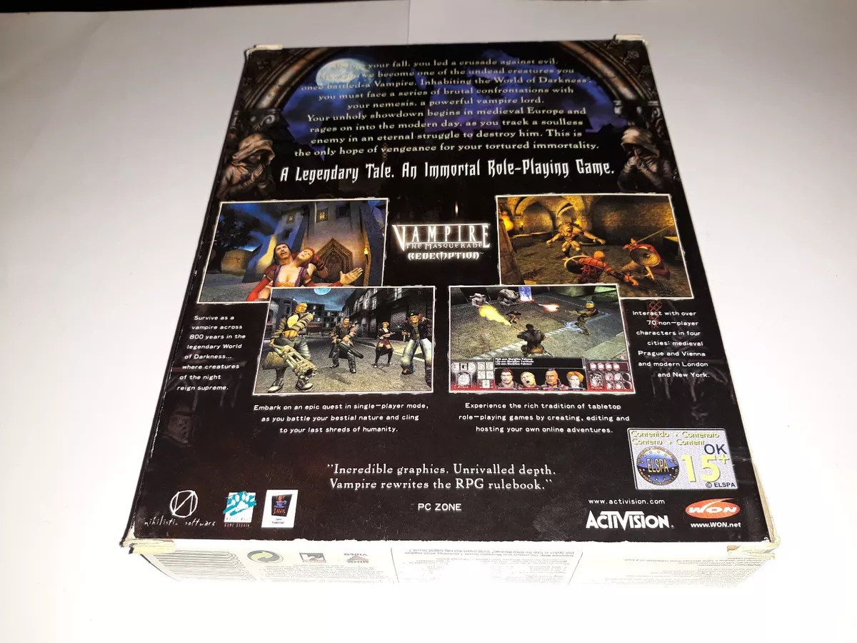 Vampire The Masquerade Redemption Big Box PC Game - Retrogameking