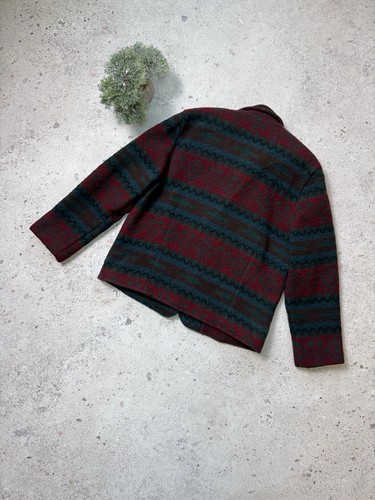 Vtg Woolrich Wool Blend Southwestern Aztec Jacket Coat USA Womens Size L - Picture 14 of 23