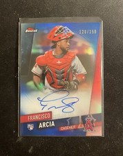 2019 Topps Finest Francisco Arcia Blue Refractor Auto /150 | Los Angeles Angels 