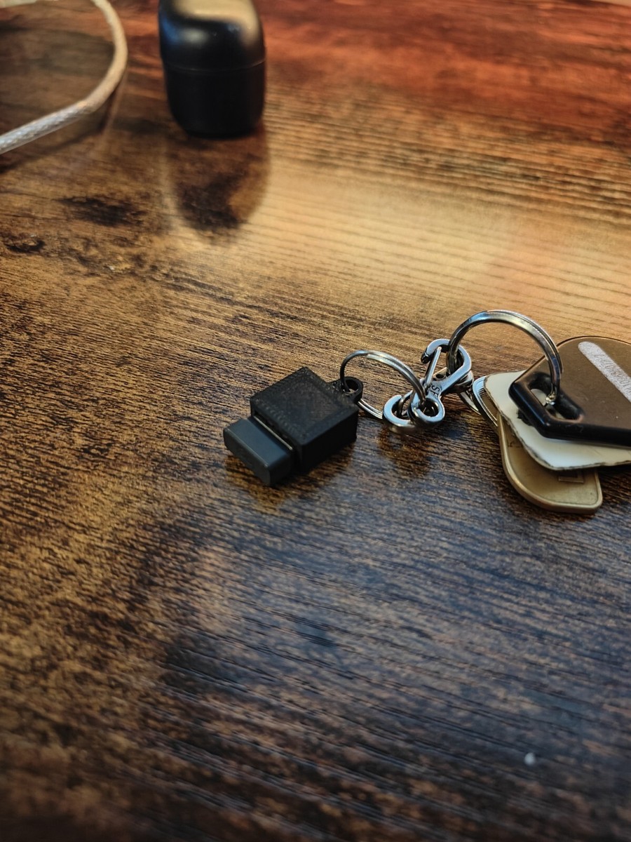 USB Dongle Keychain Holder 3d Printed