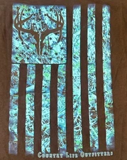 Platinum Delta Apparel T-Shirt Mens M  Country Life Outfitters Deer Hunting USA