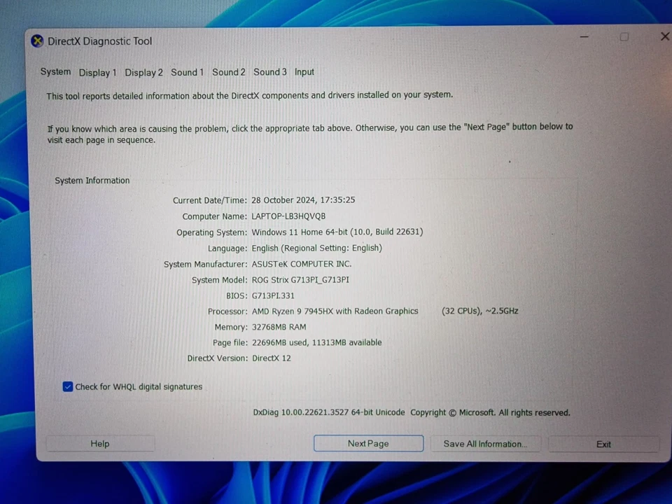 Asus ROG Strix G713PI