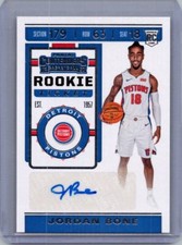 2019-20 Panini Contenders #153 Jordan Bone Rookie Season Ticket Premium Edition