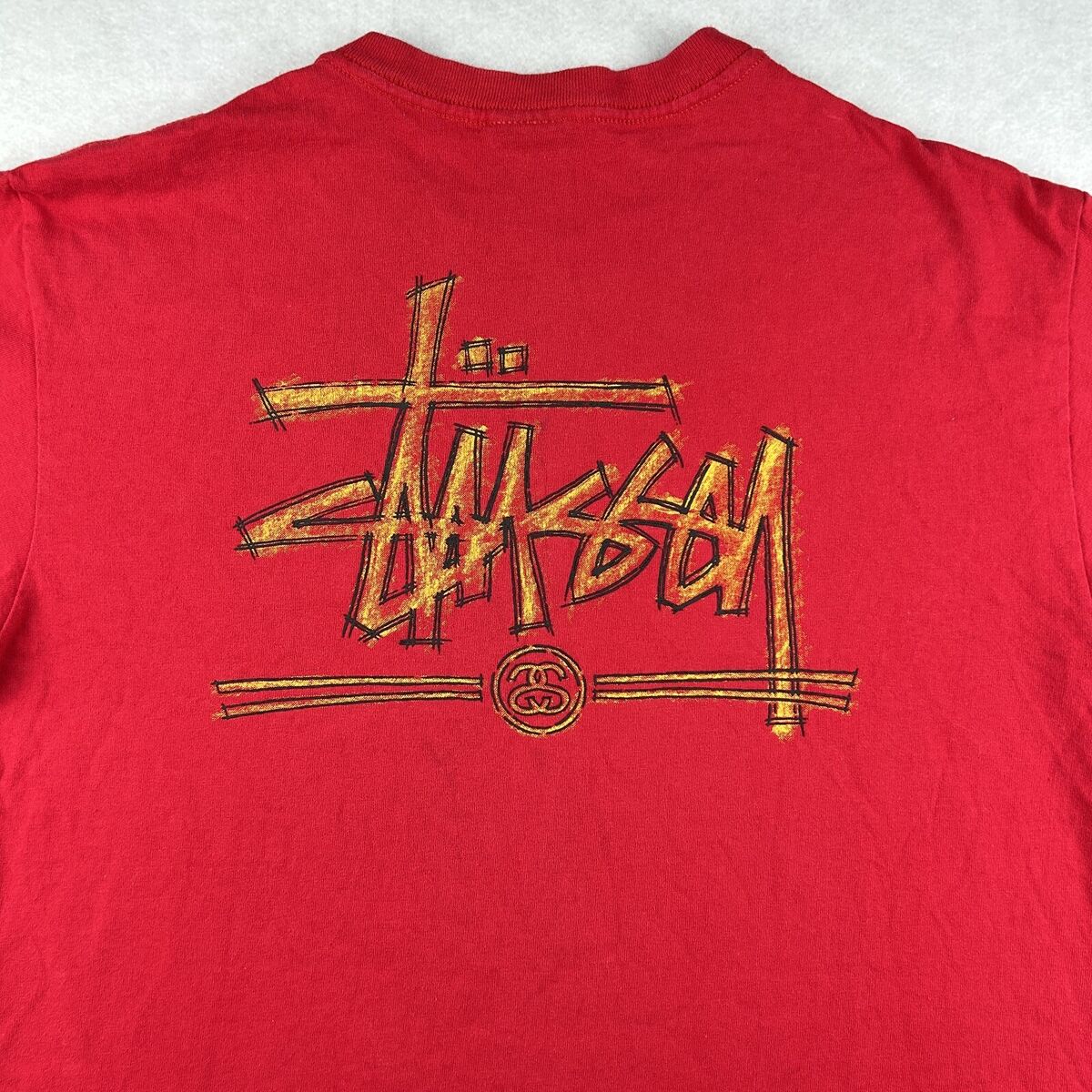 vintage 90s STUSSY SINGLE STITCH T-Shirt MEDIUM hip hop made vintage 90s STUSSY SINGLE STITCH T-Shirt MEDIUM hip hop made