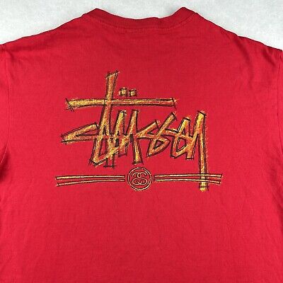 vintage 90s STUSSY SINGLE STITCH T-Shirt MEDIUM hip hop made vintage 90s STUSSY SINGLE STITCH T-Shirt MEDIUM hip hop made