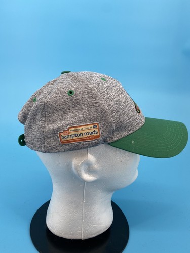 NORFOLK TIDES Snapback Hat Baseball Cap Gray Green MiLB Triton Minor League EUC - Picture 4 of 8