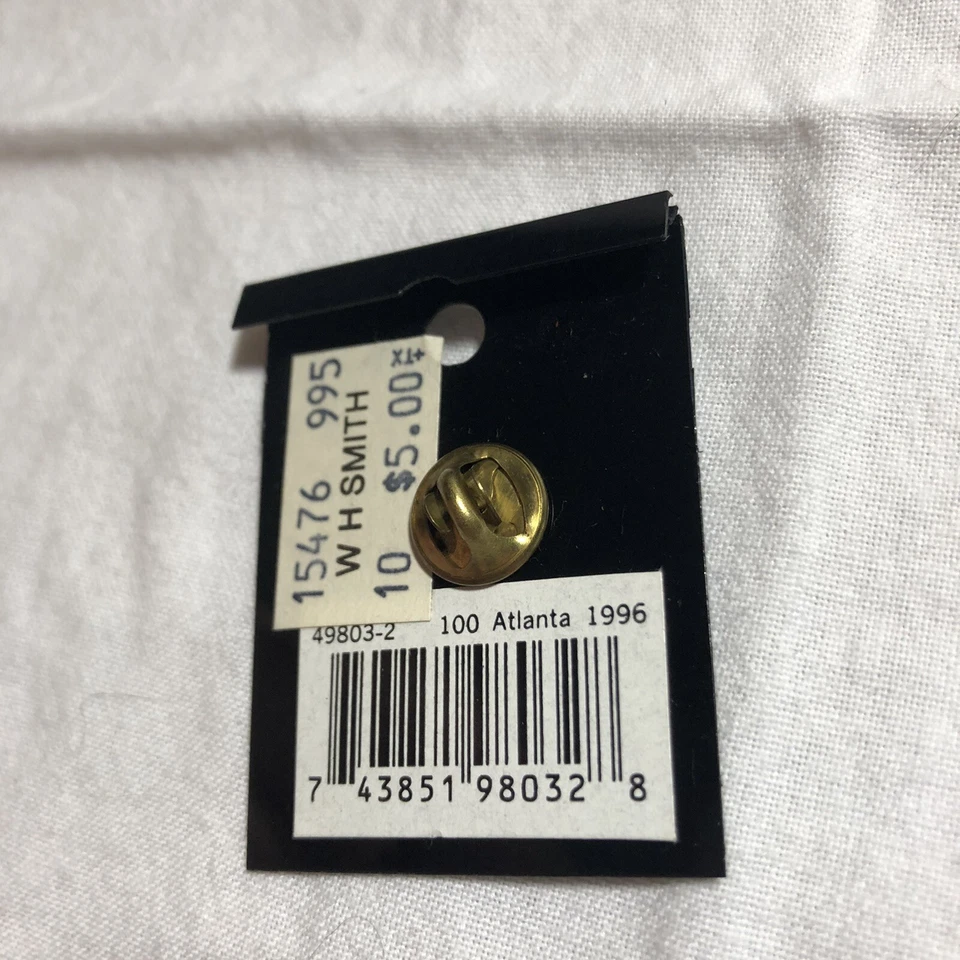 Atlanta Centennial Olympic games 1996 gold and red 100 pin - Image 2 of 3