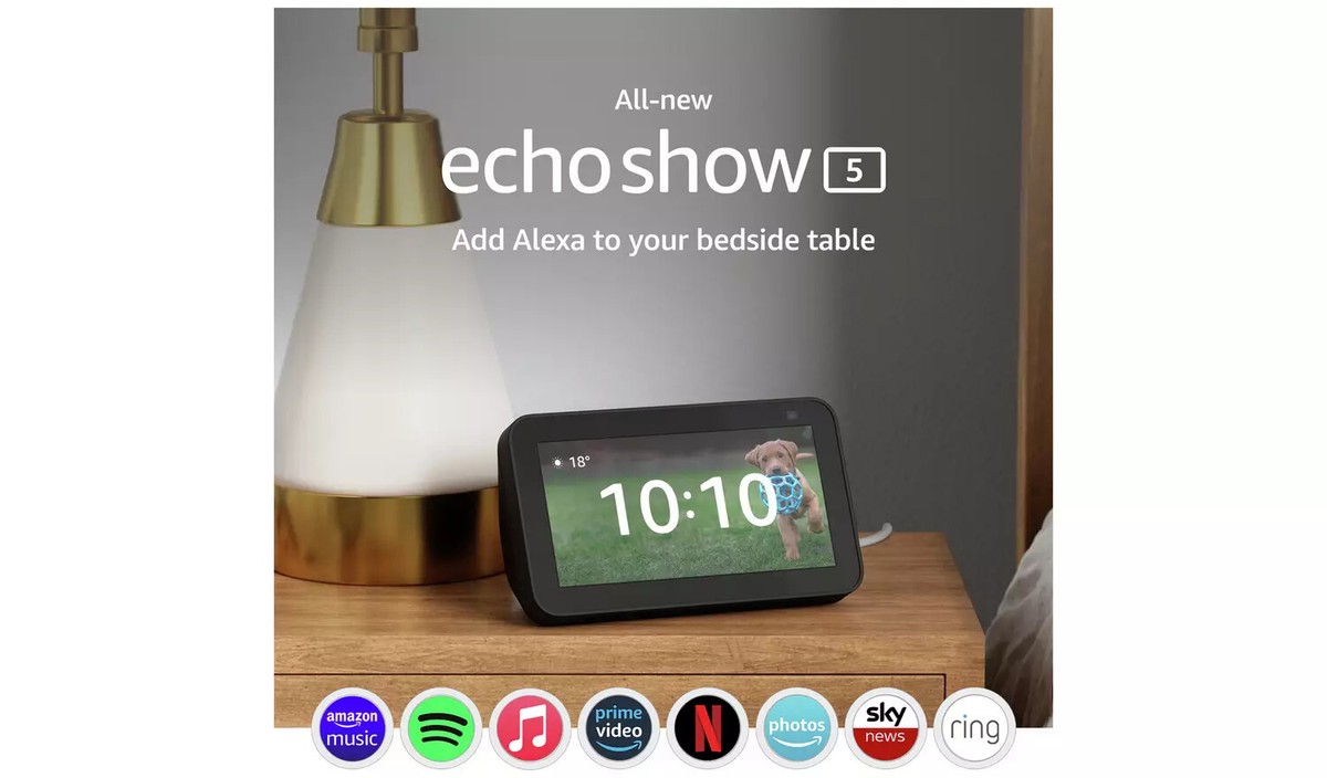 Amazon Echo Show (2nd Gen) Smart Display With Alexa Black