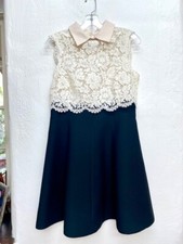 Valentino Spa Classic White Lace and Black Dress