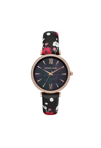 Multicolor Floral Leather Watch MK2899 