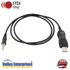 Yaesu CT-91 USB FTDI Two-Way Radio Programming Cable (Threaded Radio Connector)