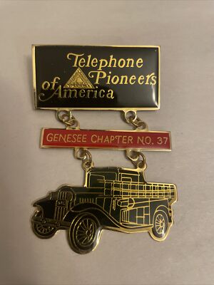telephone pioneers of america pin Genesee Chapter No.37 - 3 Layers