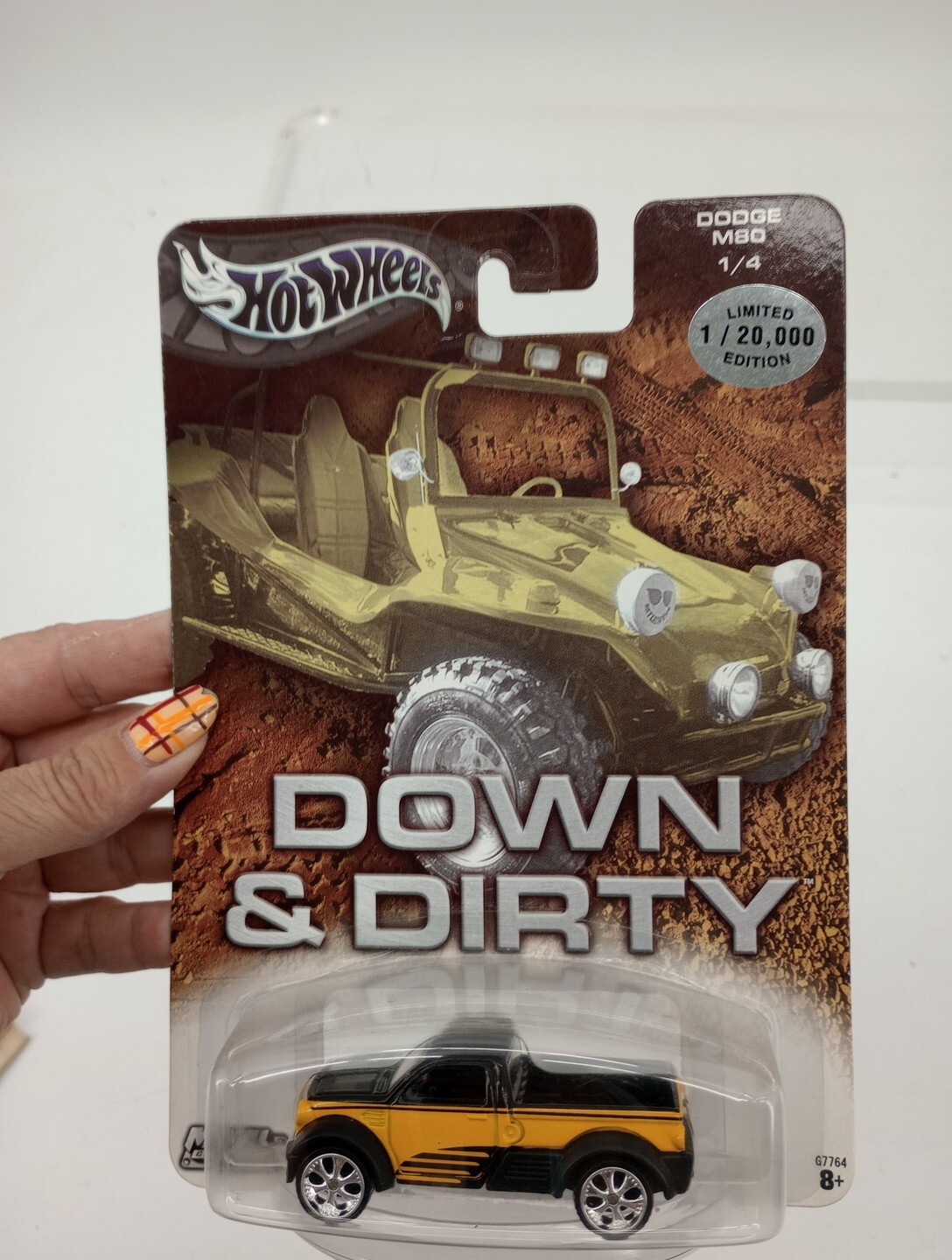 Vtg 2003 Limited Edition DOWN & DIRTY Hot Wheels Dodge M80 1 Of 4 New Sealed Pkg