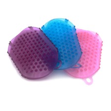 Silicone Body Scrubber Shower Exfoliating Scrub Glove Bath Brush Massage Tool