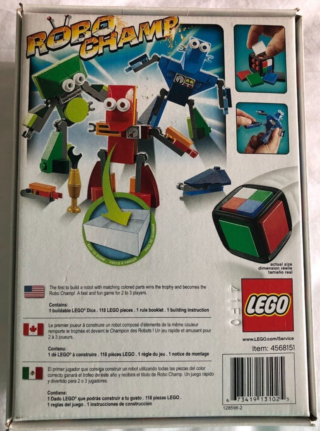 Lego 3835 - Robo Champ - Jogo, Brinquedo Lego Usado 52984684