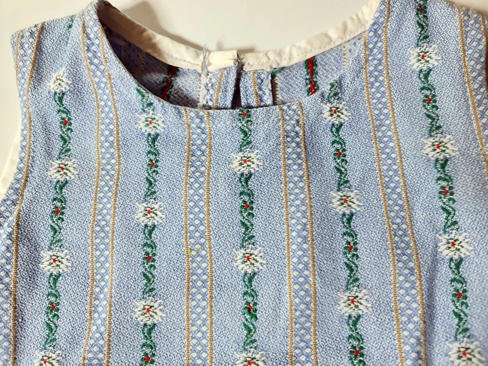 Платье винтажное Trachten Oktoberfest Dirndl Tyrol синий девочка - размер: США 5/ЕС 110 - Изображение 4 из 4