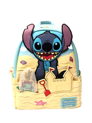 Disney Loungefly Summer Stitch Beach Sandcastle Mini