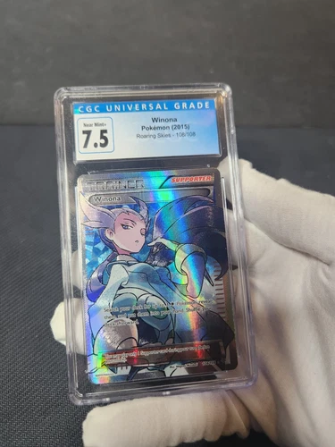 2015 Pokemon Winona Full Art XY Roaring Skies Pokémon #108 Card CGC 7.5 like PSA
