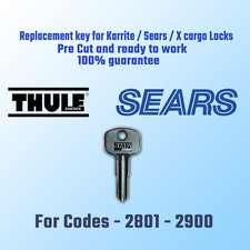 2801-2900. Replacment Key For Karrite Sears X-cargo Locks. Cut To Your Code. 2801-2900. Replacment Key For Karrite Sears X-cargo Locks. Cut To Your Code.