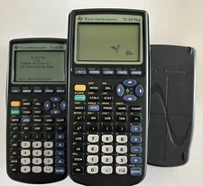 LOT of (9) - Texas Instruments TI-83 Plus Graphing Calculator w/ Case
