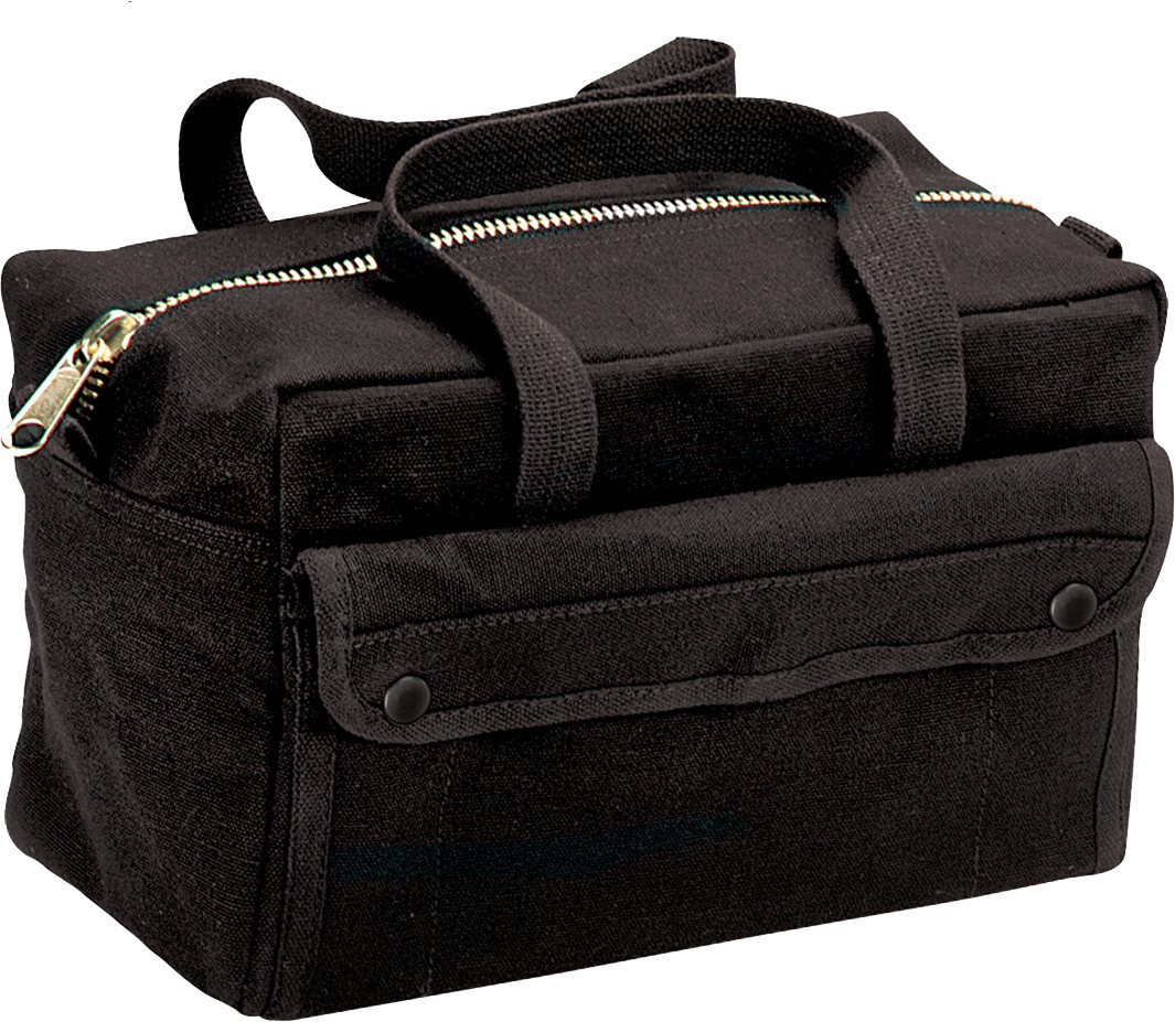 Canvas Tool Bag Brass Zipper Military Tote Army Heavy Duty S