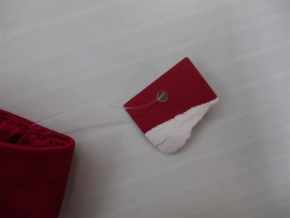 Nuevo vestido rojo corsé sedoso sin tirantes talla 2 MERONA para mujer línea A Foto 4 de 4