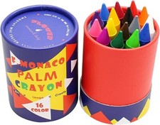 Jumbo Crayons for Toddlers, 16 Colors Non Toxic Crayons, Easy to Hold Large Cray