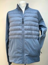 Mens 32 Degree Heat Puffa Jacket Full Zip Light Weight Mixed Fabric S M L XL XXL