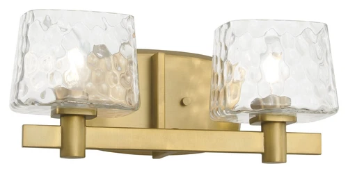 Minka Lavery Drysdale 2 Light Bathroom Vanity, Soft Brass - Picture 1 of 5