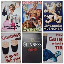 Bier Blechschilder - Nostalgie - verschiedene Marken - 20 x 30 cm     *NEU*