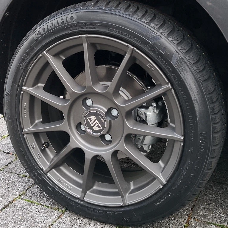 MSW 85 Alufelgen smart fortwo 453 Winterreifen Michelin 16 Zoll grau by OZ - Bild 2 von 4