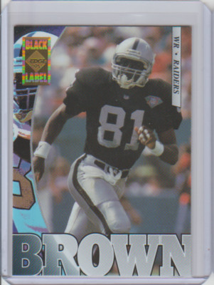 1995 Collector's Edge Black Label #97 Tim Brown Los Angeles Raiders