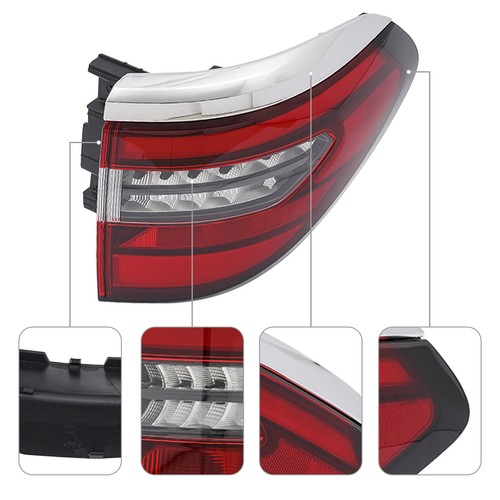 FOR 2022-2023 NISSAN ARMADA CHROME TRIM OEM DRIVER + PASSENGER LED TAIL LIGHT US - Foto 3 di 24