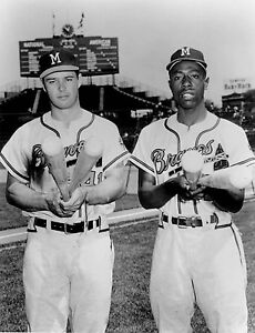 Image result for hank aaron and eddie mathews images