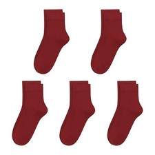 Kids Viscose Bamboo School Socks Soft flate Seam Color Anti Odor Thin