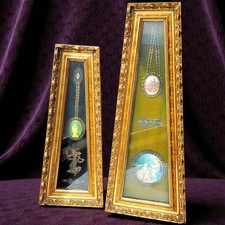 Florentine Limoges Fragonard Plaque with Porcelain Cameo's & Portrait Miniatures