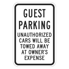 LYLE T1-2447-HI_12x18 Guest Parking Sign, 18" x 12,  T1-2447-HI_12x18