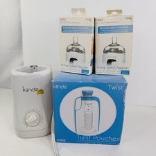 Kiinde Kozii Bottle Breast Milk Warmer New Set of 4 Nipples  Twist Pouches