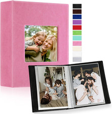 Ywlake Photo Album 4X6 50 Pockets 2 Packs, Small Mini Capacity Leather Photo Alb
