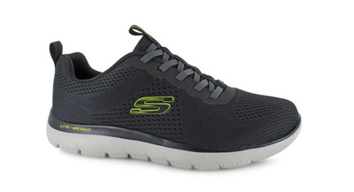 Skechers Summits Eckler 232963 Black Lime Men's Athletic Shoes M Width