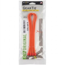 Nite Ize GT18-2PK-31 Gear Tie 18-Inch Reusable Rubber Twist Tie Black 2-Pack
