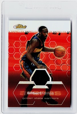 2002-03 TOPPS FINEST REFRACTOR #123 - GILBERT ARENAS #ED 125/250
