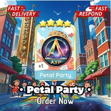 Petal Party 4 Stars Sticker Golden Blitz ⚡ fast delivery ⚡