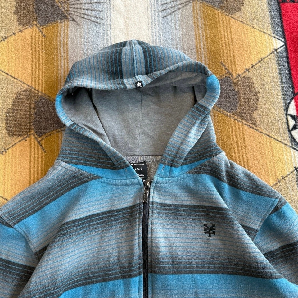 Sudadera con Capucha Cremallera Completa Y2K Zoo York De Colección Talla Grande Skate Grunge Patinador Foto 4 de 4