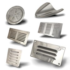 Edelstahl Lüftungsgitter Lüftungsrosette Metall Gitter Zuluft Abluftgitter A4 ✅