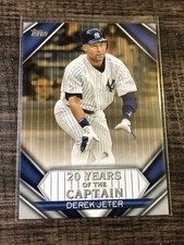 2020 Topps Update Derek Jeter 20 Years of the Captain Gold Insert Card 47/50