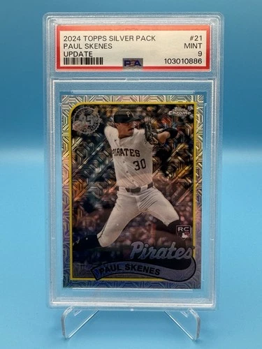 2024 Topps Update - 1989 Chrome Silver Pack Paul Skenes #T89-CU-21 (RC) PSA 9